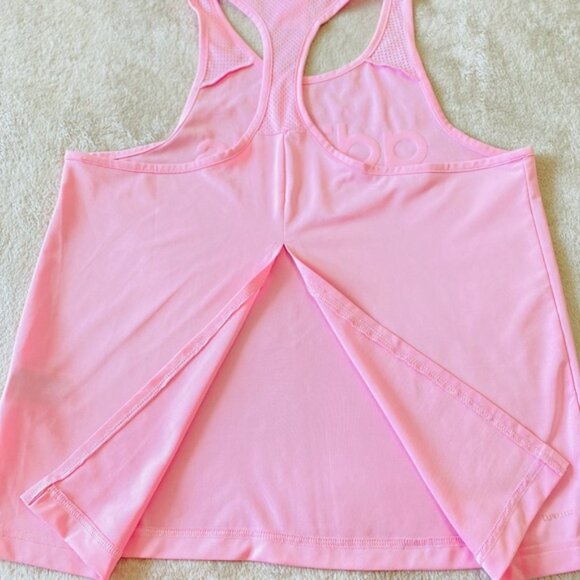 ADIDAS Pink Relaxed Sleeveless Open Back Tank Top - Picture 13 of 16